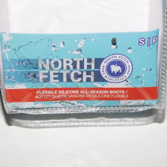 North Fetch Flexible Silicone All Season Dog Boots Rubber Rain BLACK SMALL - Picture 2 of 5